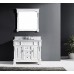 Virtu USA Huntshire 40" Single Bathroom Vanity in White with Marble Top and Square Sink with Brushed Nickel Faucet and Mirror - B07D3Y6SV3